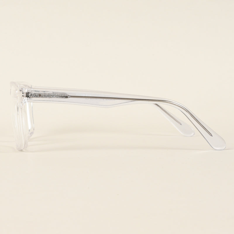 Voyage Transparent Square Eyeglasses for Men & Women (VO8008MG4923-C3)