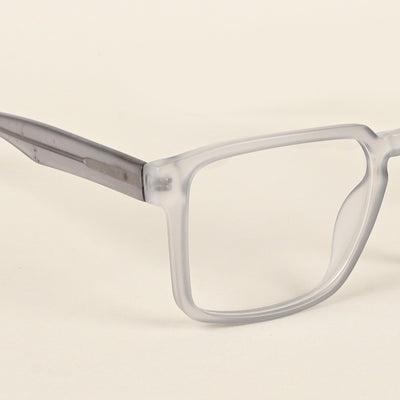 Voyage Transparent Grey Square Eyeglasses for Men & Women (VO8008MG4922-C2)