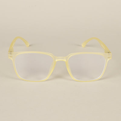 Voyage Air Yellow Square Eyeglasses for Men & Women (TR03MG4547-C2)