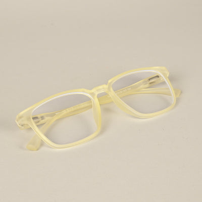 Voyage Air Yellow Square Eyeglasses for Men & Women (TR03MG4547-C2)