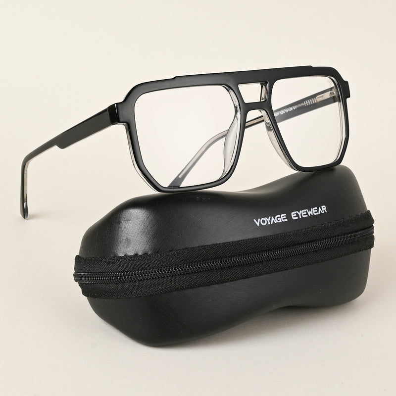 Voyage Maverick Shine Black Wayfarer Eyeglasses for Men & Women (VO8007MG4916-C1)