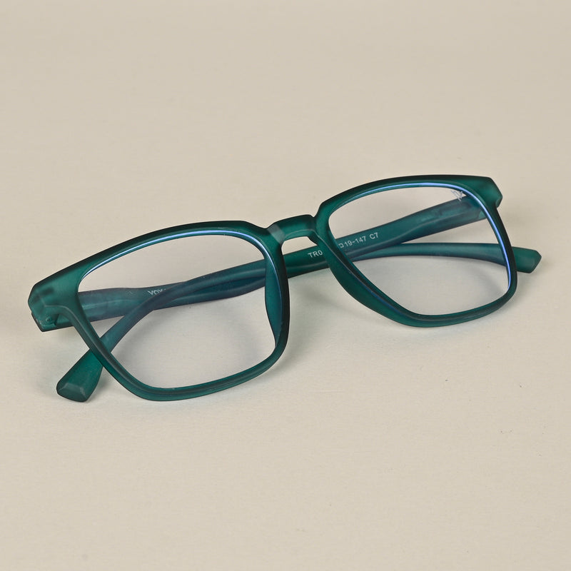 Voyage Air Green Square Eyeglasses for Men & Women (TR03MG4548-C3)