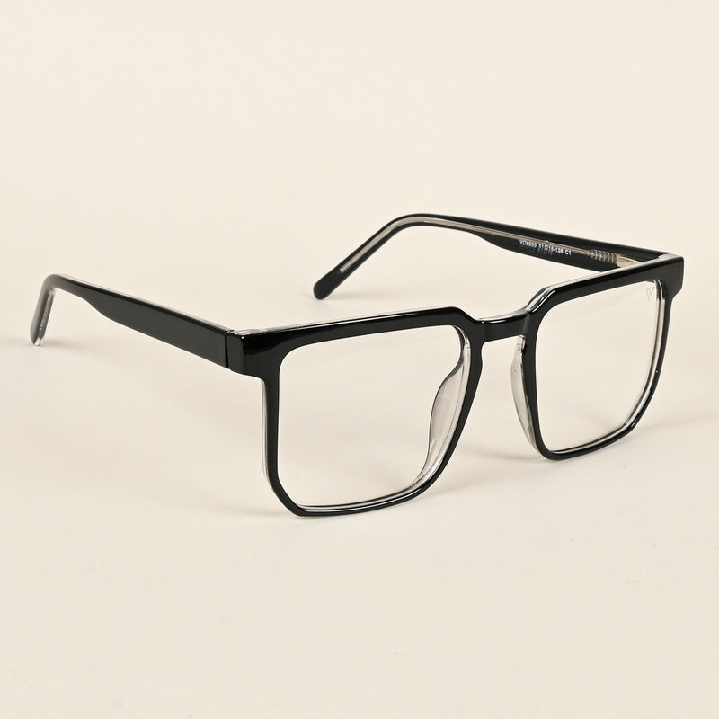 Voyage Shine Black Square Eyeglasses for Men & Women (VO8005MG4906-C1)
