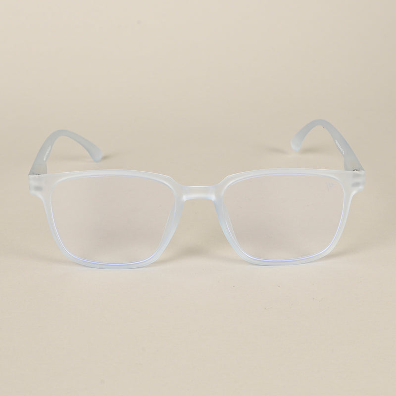Voyage Air Light Blue Square Eyeglasses for Men & Women (TR03MG4551-C6)