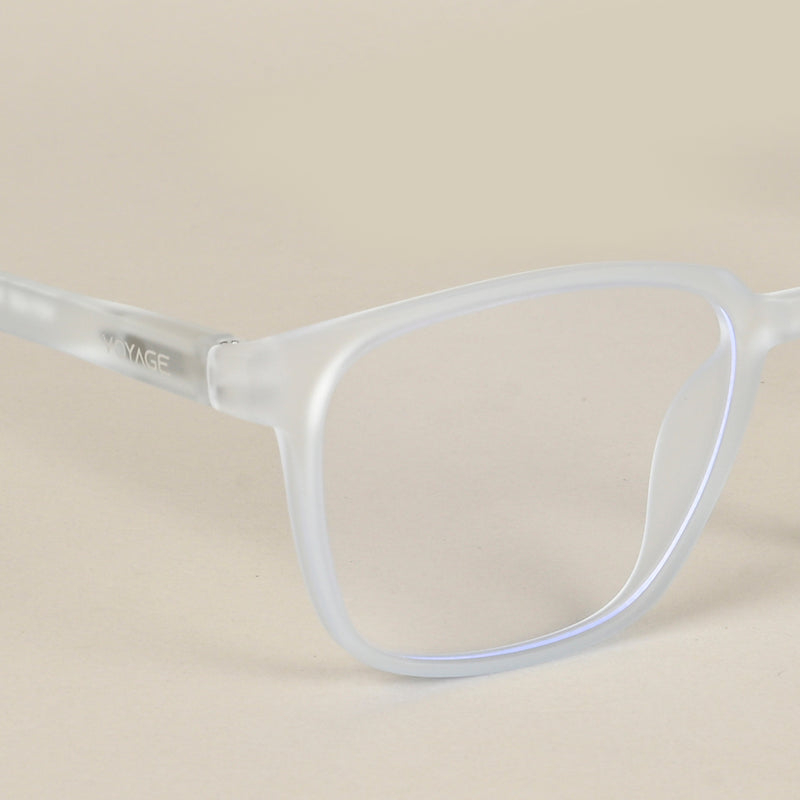 Voyage Air Light Blue Square Eyeglasses for Men & Women (TR03MG4551-C6)
