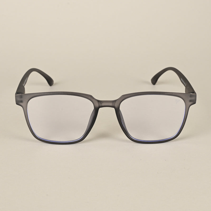 Voyage Air Grey Square Eyeglasses for Men & Women (TR03MG4553-C8)