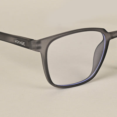 Voyage Air Grey Square Eyeglasses for Men & Women (TR03MG4553-C8)