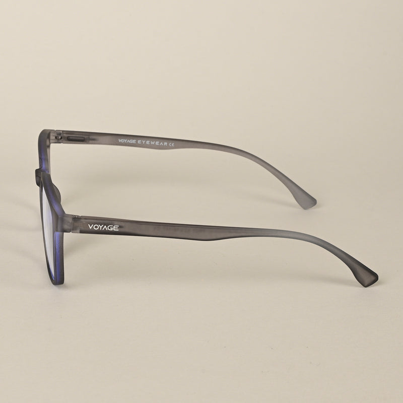 Voyage Air Grey Square Eyeglasses for Men & Women (TR03MG4553-C8)