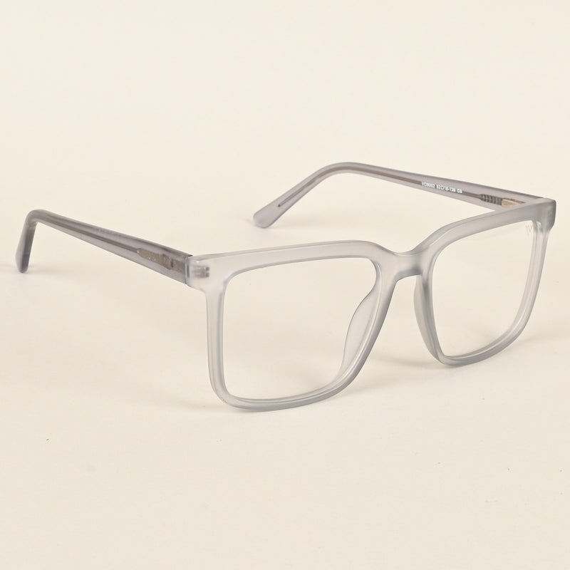 Voyage Transparent Grey Square Eyeglasses for Men & Women (VO8002MG4892-C2)