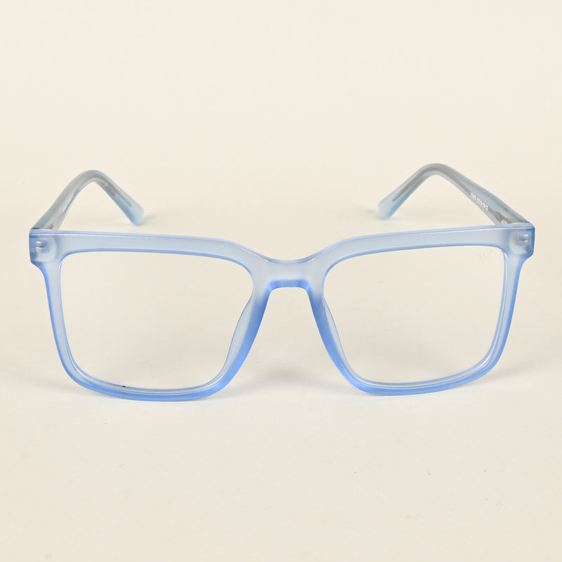 Voyage Transparent Blue Square Eyeglasses for Men & Women (VO8002MG4894-C4)