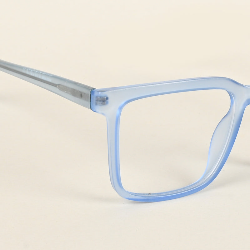Voyage Transparent Blue Square Eyeglasses for Men & Women (VO8002MG4894-C4)
