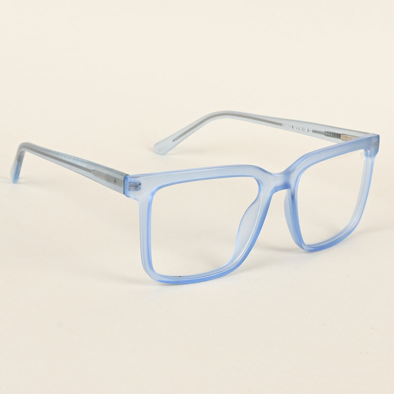 Voyage Transparent Blue Square Eyeglasses for Men & Women (VO8002MG4894-C4)