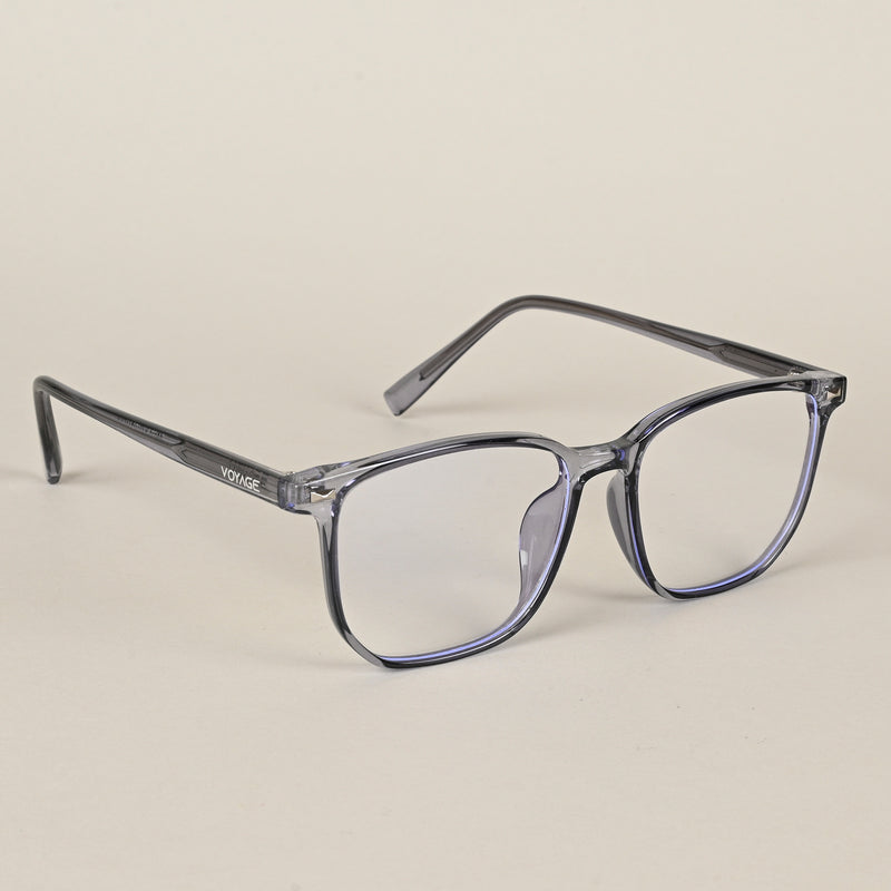 Voyage Air Grey Square Eyeglasses for Men & Women (88021MG4592-C2)