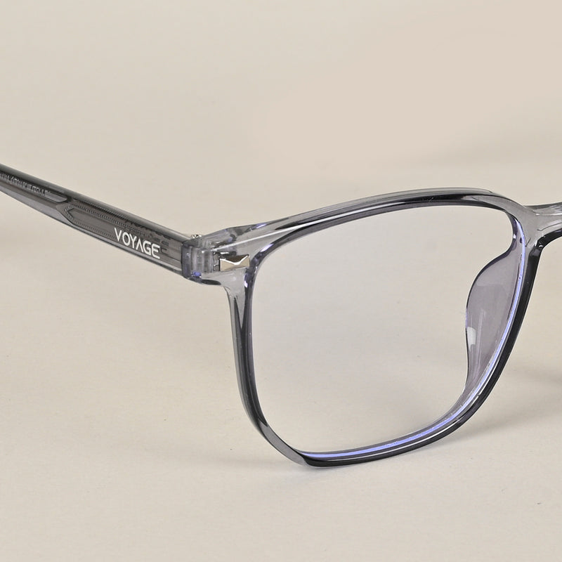 Voyage Air Grey Square Eyeglasses for Men & Women (88021MG4592-C2)