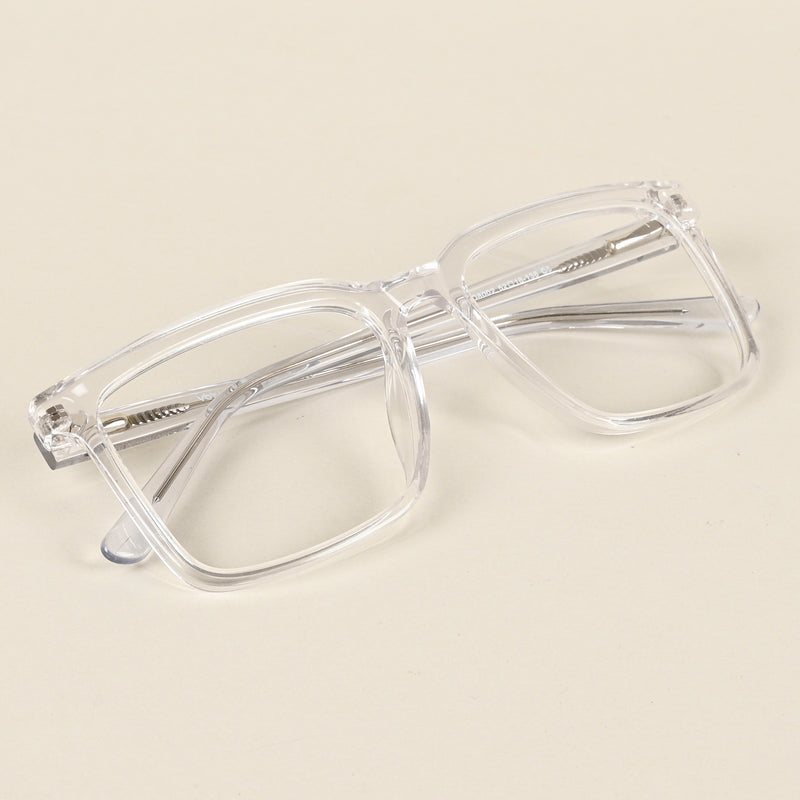 Voyage Transparent Square Eyeglasses for Men & Women (VO8002MG4893-C3)
