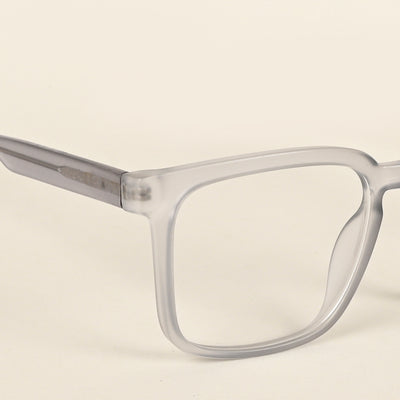 Voyage Transparent Grey Square Eyeglasses for Men & Women (VO8003MG4897-C2)