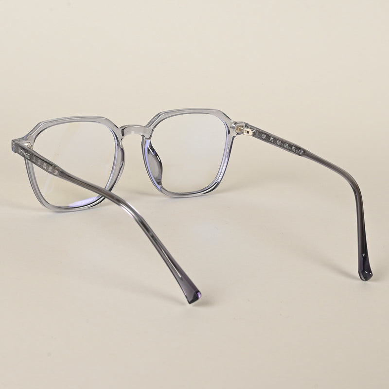 Voyage Air Light Grey Square Eyeglasses for Men & Women (88024MG4589-C2)