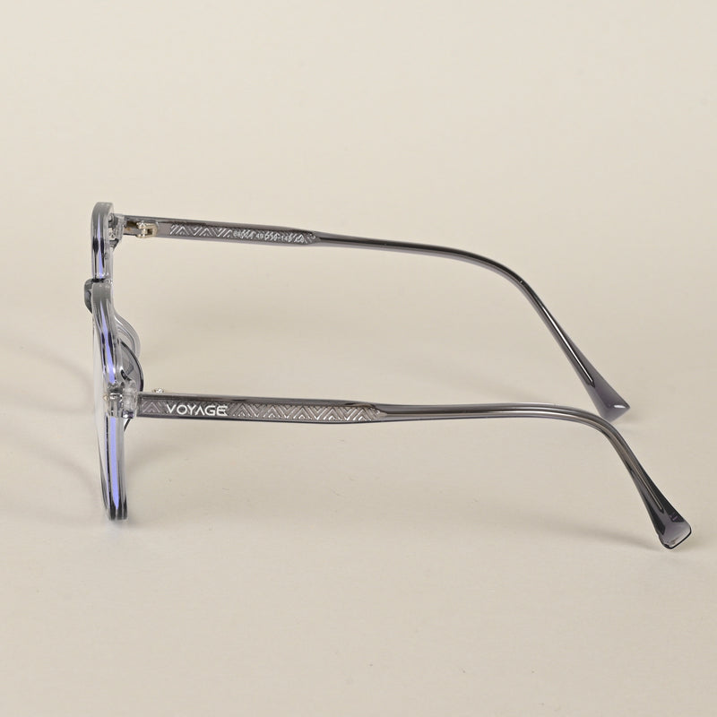 Voyage Air Light Grey Square Eyeglasses for Men & Women (88024MG4589-C2)