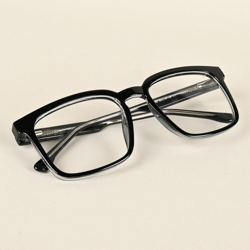 Voyage Shine Black Square Eyeglasses for Men & Women (VO8003MG4896-C1)