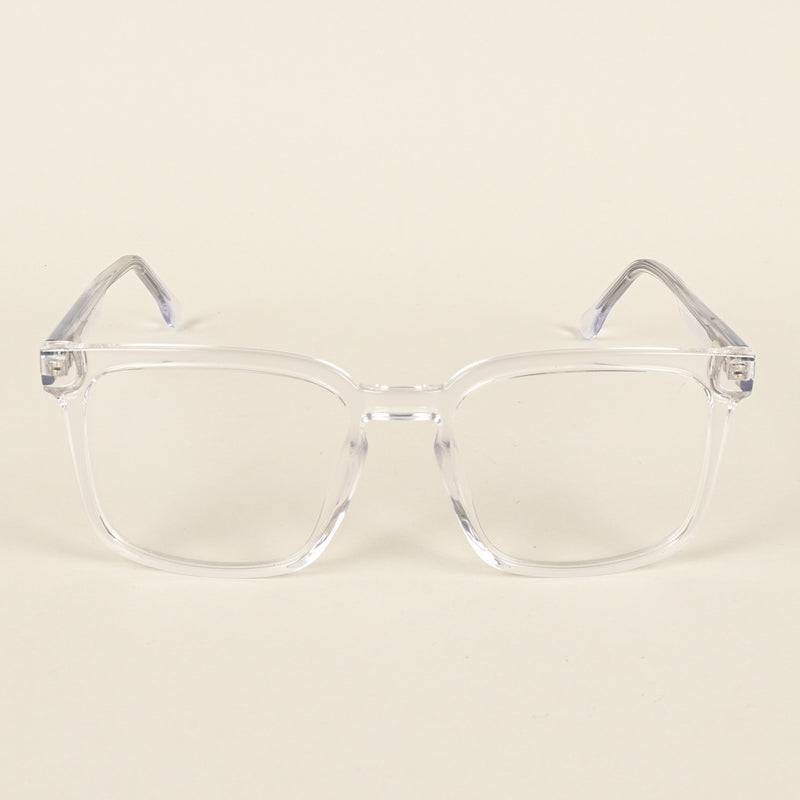 Voyage Transparent Square Eyeglasses for Men & Women (VO8003MG4898-C3)