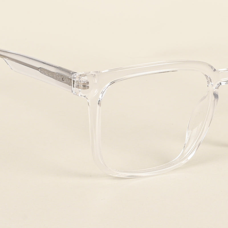 Voyage Transparent Square Eyeglasses for Men & Women (VO8003MG4898-C3)