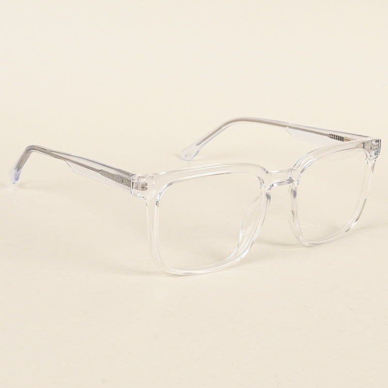 Voyage Transparent Square Eyeglasses for Men & Women (VO8003MG4898-C3)