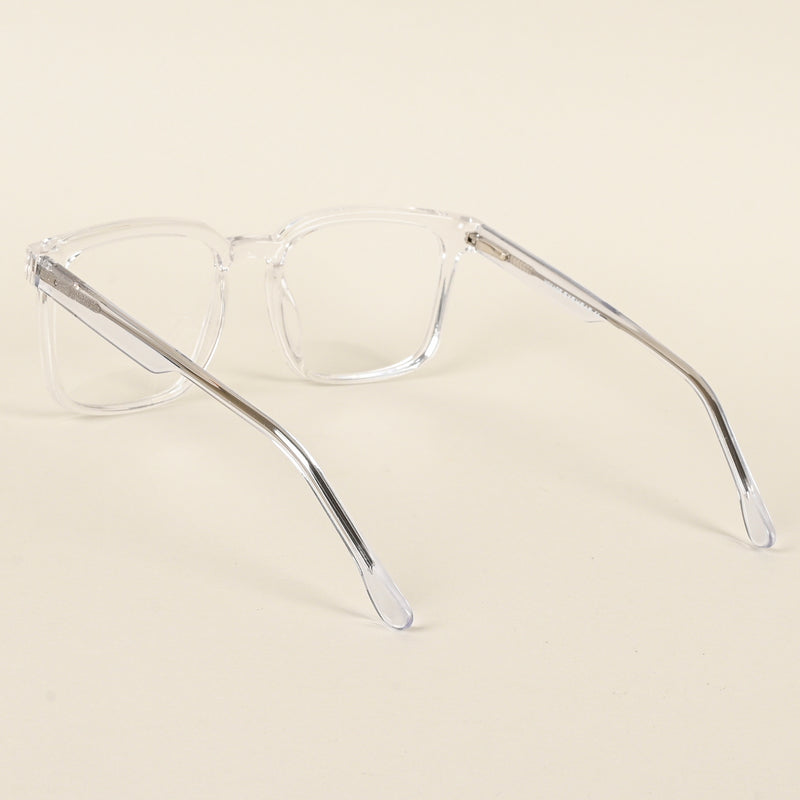 Voyage Transparent Square Eyeglasses for Men & Women (VO8003MG4898-C3)