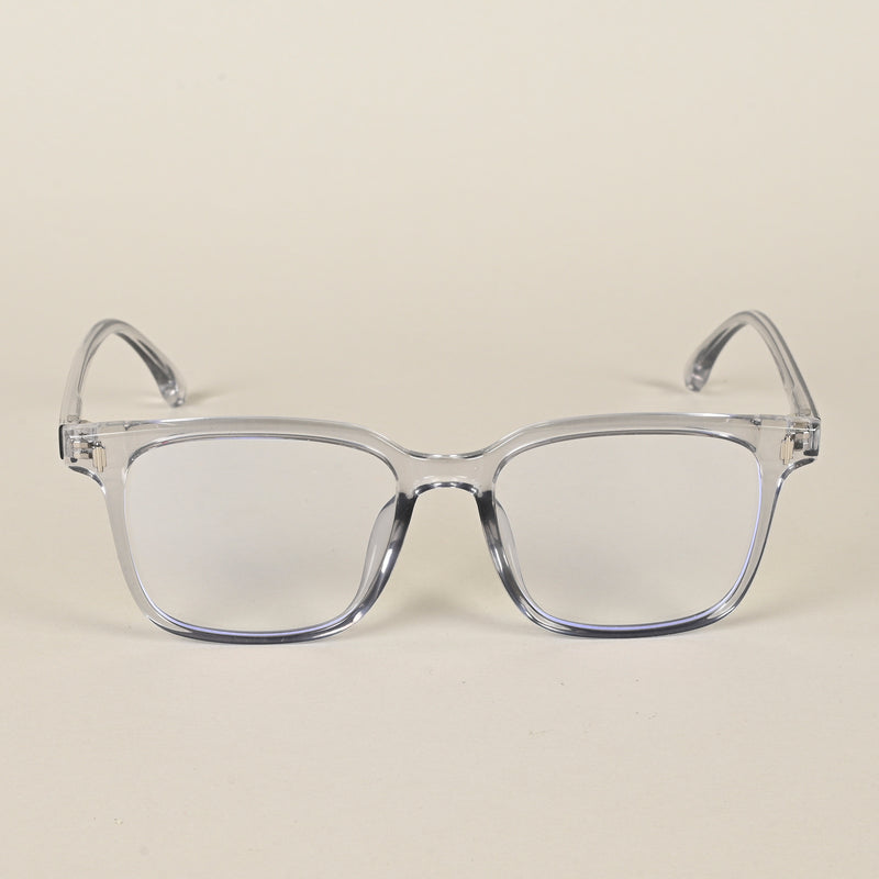 Voyage Air Transparent Square Eyeglasses for Men & Women (88015MG4595-C3)