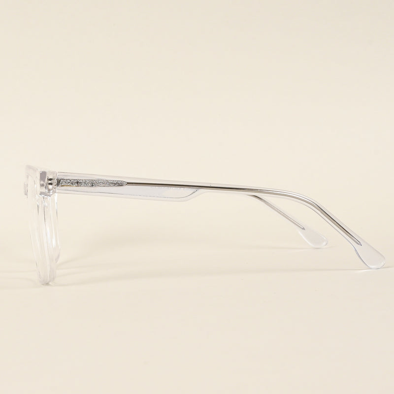 Voyage Transparent Square Eyeglasses for Men & Women (VO8003MG4898-C3)