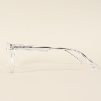 Voyage Transparent Square Eyeglasses for Men & Women (VO8003MG4898-C3)