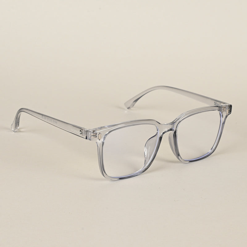 Voyage Air Transparent Square Eyeglasses for Men & Women (88015MG4595-C3)
