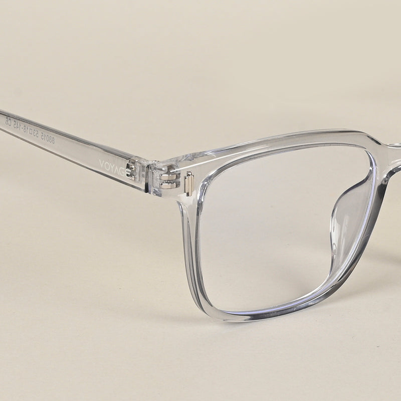 Voyage Air Transparent Square Eyeglasses for Men & Women (88015MG4595-C3)