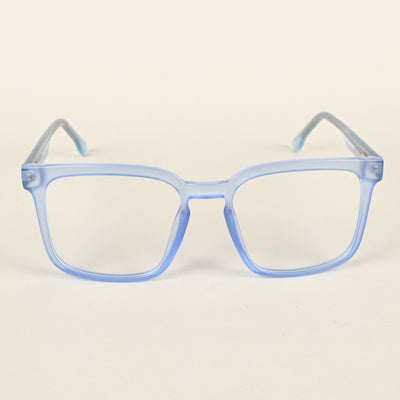 Voyage Transparent Blue Square Eyeglasses for Men & Women (VO8003MG4899-C4)