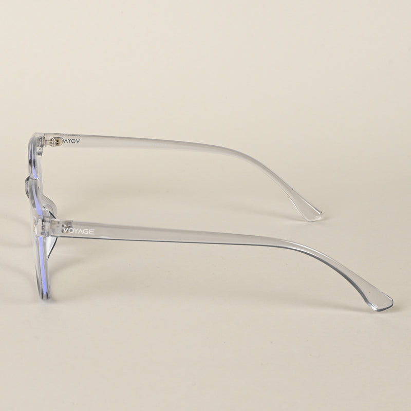 Voyage Air Transparent Square Eyeglasses for Men & Women (88015MG4595-C3)