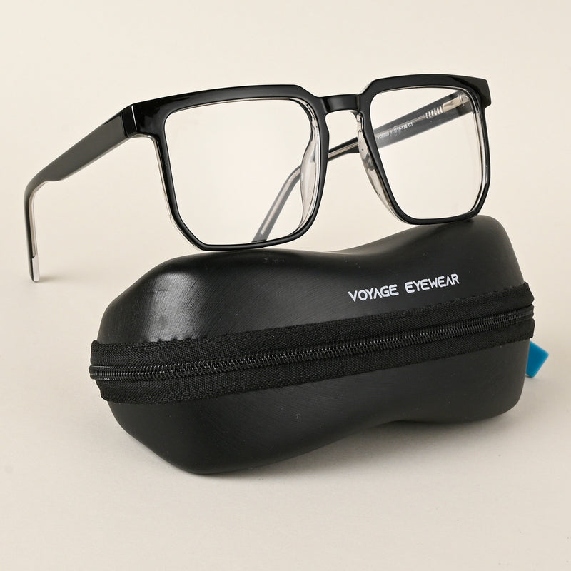 Voyage Shine Black Square Eyeglasses for Men & Women (VO8005MG4906-C1)