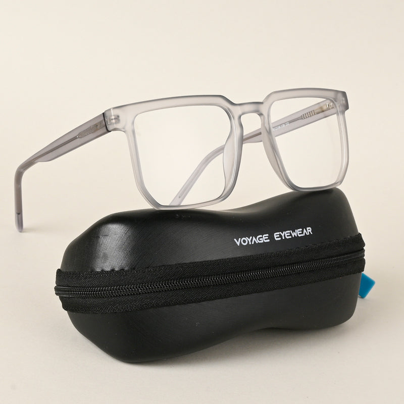 Voyage Transparent Grey Square Eyeglasses for Men & Women (VO8005MG4907-C2)