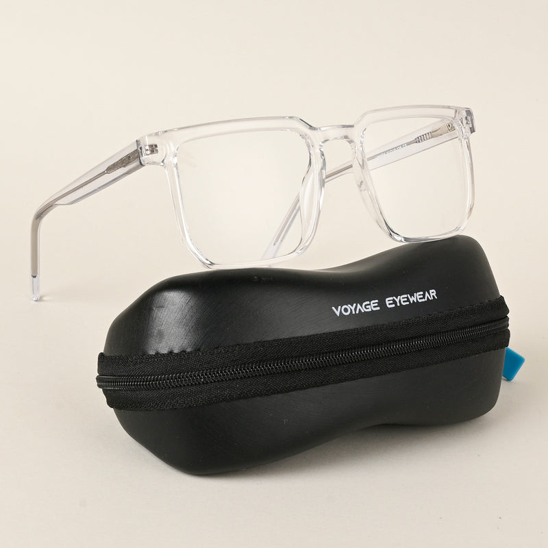 Voyage Transparent Square Eyeglasses for Men & Women (VO8005MG4908-C3)