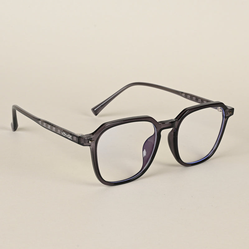 Voyage Air Grey Square Eyeglasses for Men & Women (88024MG4587-C3)