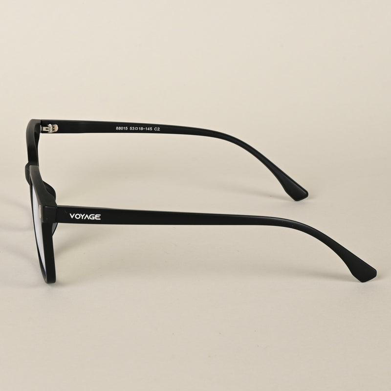 Voyage Air Matt Black Square Eyeglasses for Men & Women (88015MG4594-C2)