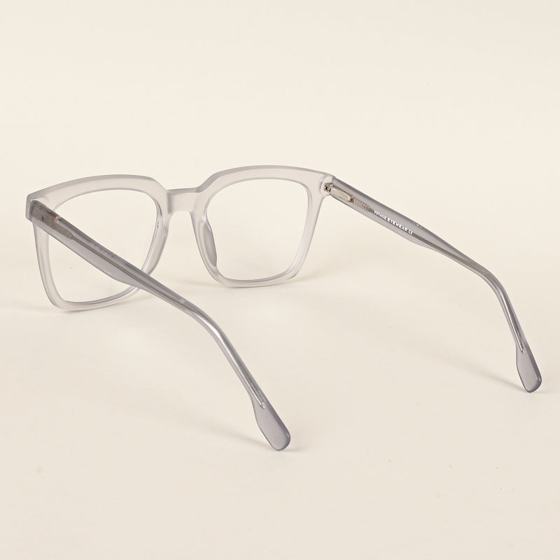 Voyage Transparent Grey Square Eyeglasses for Men & Women (VO8001MG4887-C2)