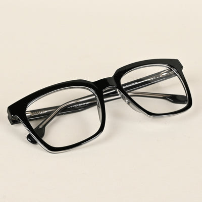 Voyage Shine Black Square Eyeglasses for Men & Women (VO8001MG4886-C1)