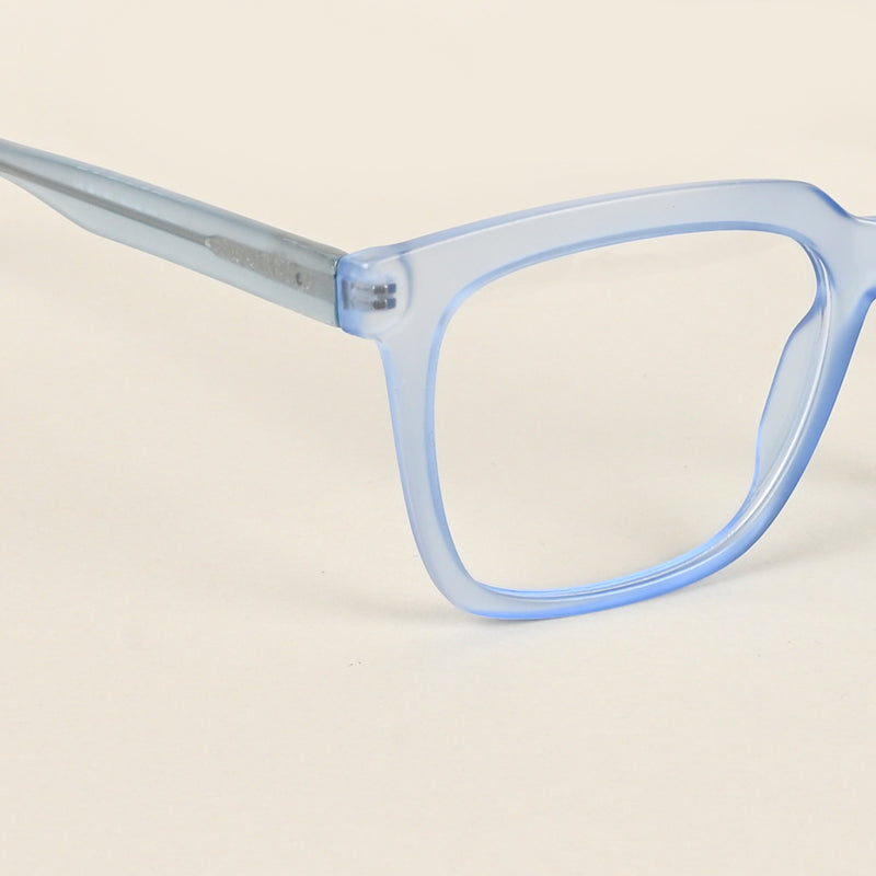 Voyage Transparent Blue Square Eyeglasses for Men & Women (VO8001MG4889-C4)