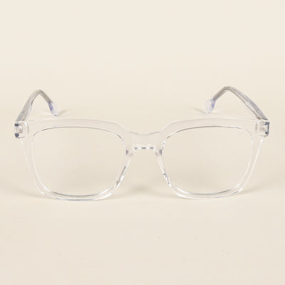 Voyage Transparent Square Eyeglasses for Men & Women (VO8001MG4888-C3)