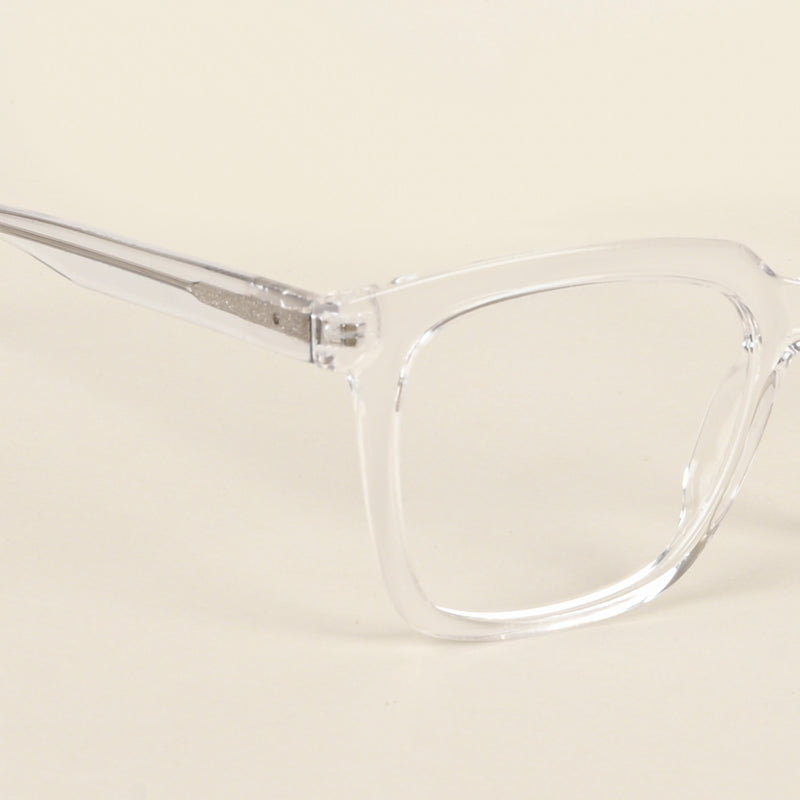 Voyage Transparent Square Eyeglasses for Men & Women (VO8001MG4888-C3)