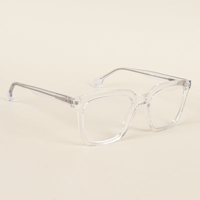 Voyage Transparent Square Eyeglasses for Men & Women (VO8001MG4888-C3)