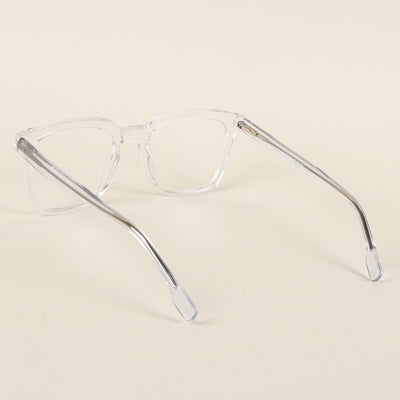 Voyage Transparent Square Eyeglasses for Men & Women (VO8001MG4888-C3)