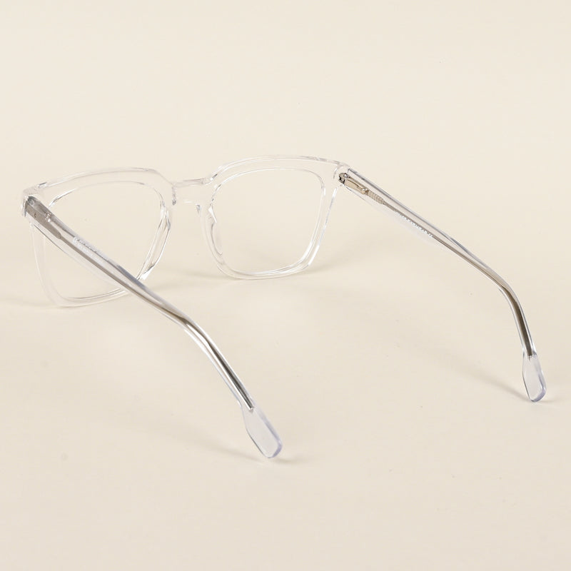 Voyage Transparent Square Eyeglasses for Men & Women (VO8001MG4888-C3)