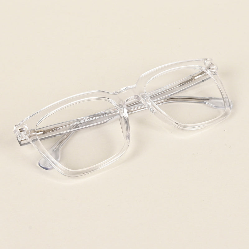 Voyage Transparent Square Eyeglasses for Men & Women (VO8001MG4888-C3)