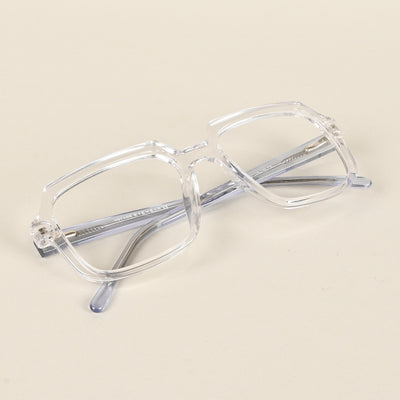 Voyage Transparent Square Eyeglasses for Men & Women (VO8004MG4903-C3)