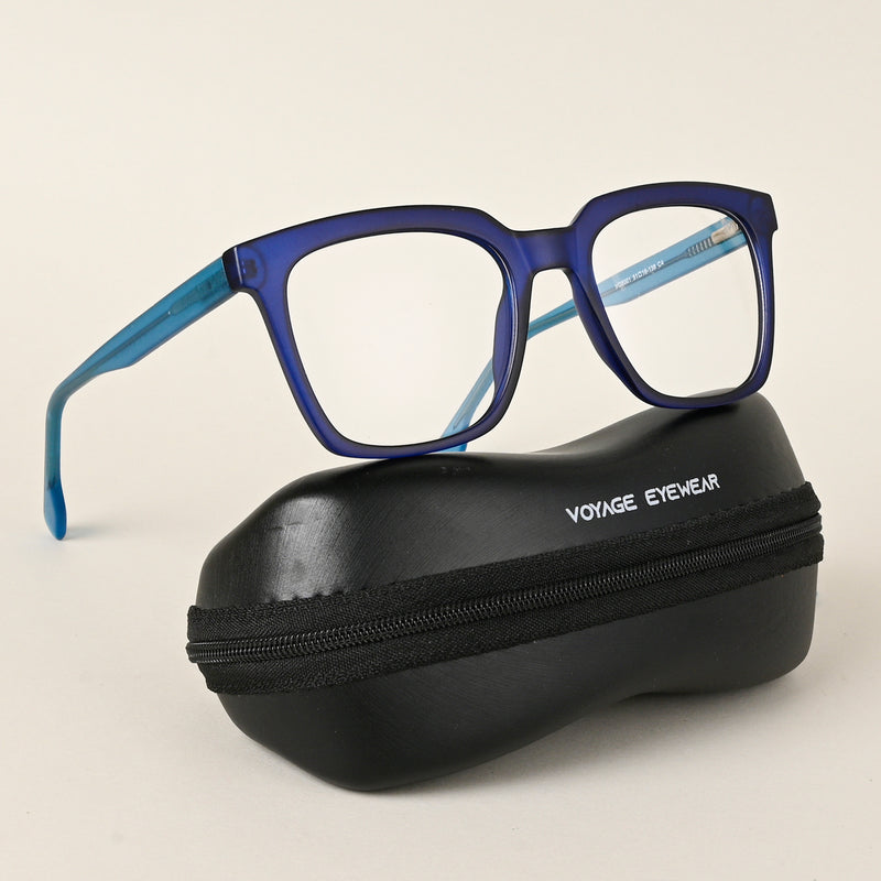 Voyage Navy Blue Square Eyeglasses for Men & Women (VO8001MG4890-C5)